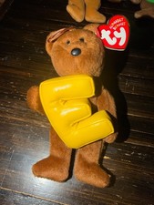 TY Alphabet Beanie Baby - LETTER E (5.5 inch) - MWMTs Stuffed Animal Toy