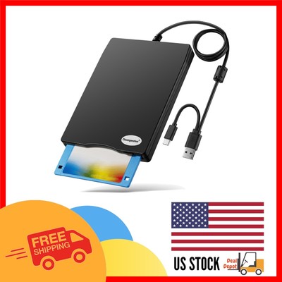 Portable 3.5 Inch USB Floppy Disk Drive - Retrieve Memories on Windows Systems