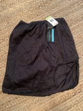 NWT Vanity Fair Classics Style 11-760 Black Nylon Mini Half Slip size Medium 18  