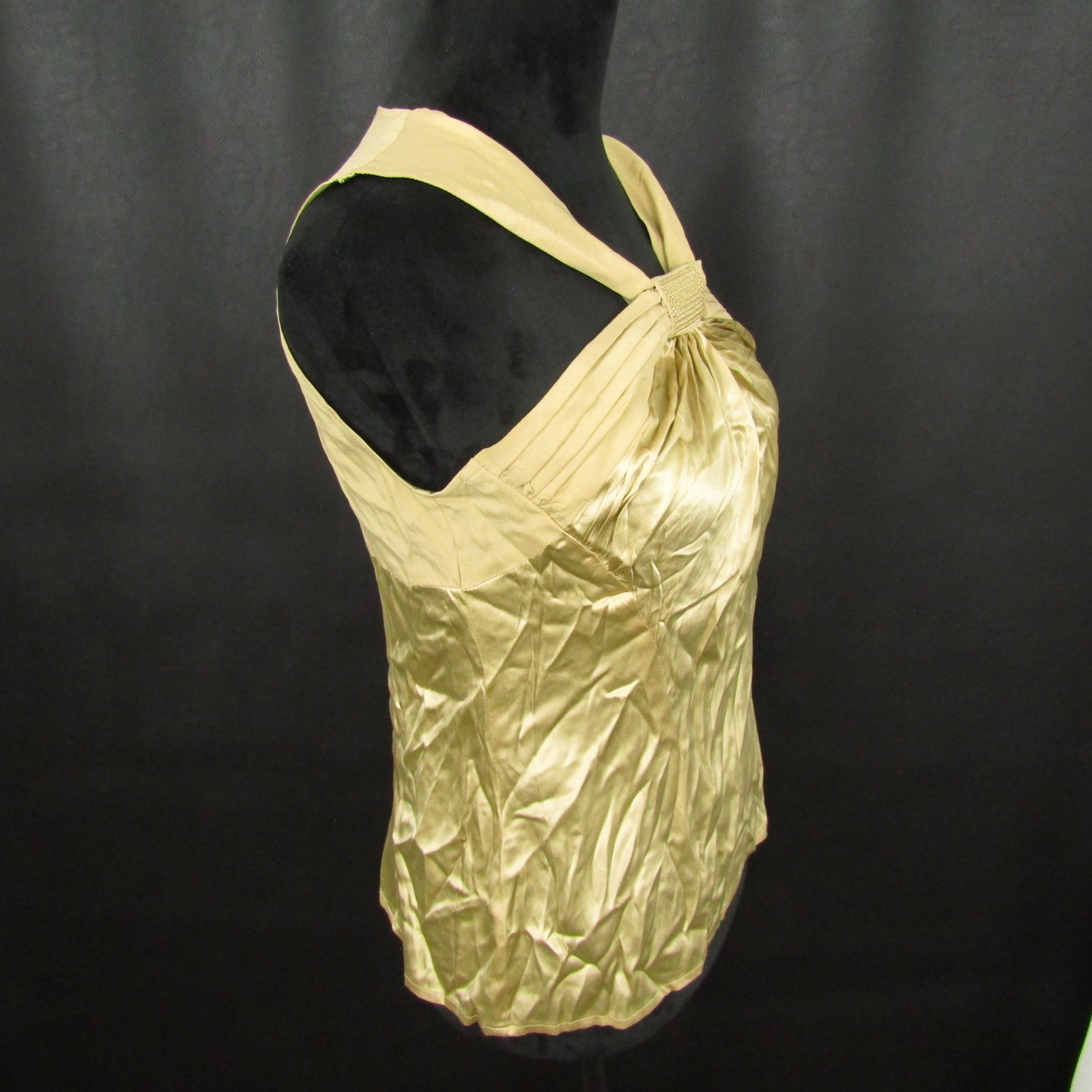 Cache Halter Top Blouse Pullover Ruched Bodice Wo… - image 2