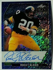 2026 Leaf Metal Rocky Bleier Auto Autograph Shimmer Blue On Card #d 2/4