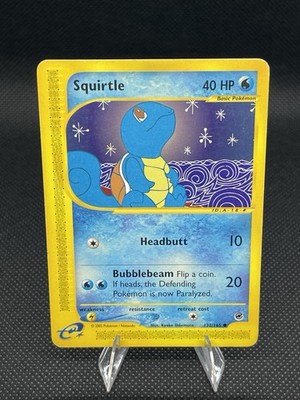 Squirtle 132/165 - Non-Holo Common - Expedition Set - Pokémon Card - Mint