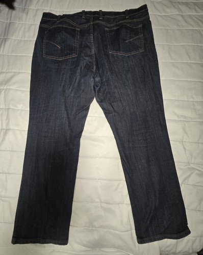 True Nation Jeans Size 46x32 Athletic Fit Denim Straight Leg Dark Wash Stretch - Picture 13 of 13