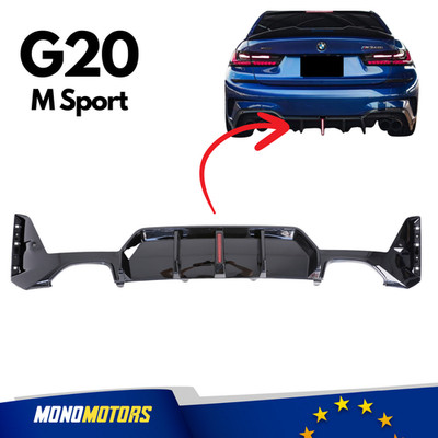 REAR DIFFUSER WITH LED LIGHTS FOR BMW G20 M SPORT 2021-2023 51125A63968