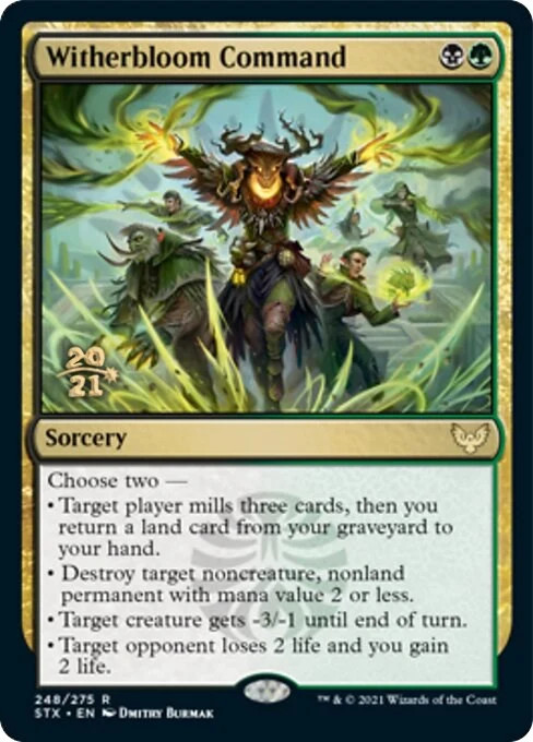 MTG Foil - Witherbloom Command - 248 / NM / English