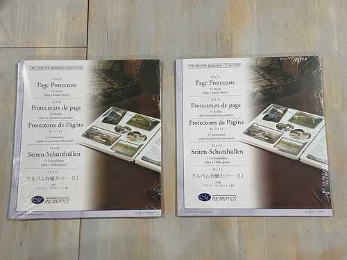 Creative Memories 12x12 Page Protectors 32 Total 2004 Set Of 2 Packs New Sealed - Picture 1 of 3