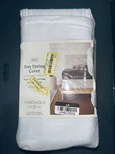 Threshold Box Spring Cover Twill OEKO-TEX Certified, King Open Box