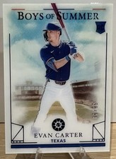 2024 Panini Boys of Summer - Evan Carter #16 Blue /99 (RC)