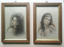 GIUSEPPE TARANTINO Palermo ritratti di fotomodelle in cornice 17x12 cm