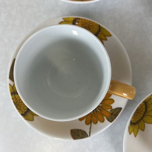 Alfred Meakin Ironstone Made In England Sunflower Tea Pot Tea Set For 5 Vintage - Picture 6 of 7