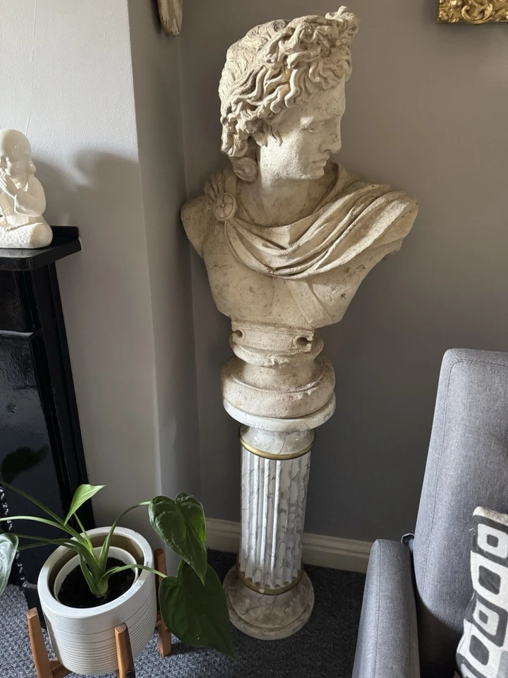 Bust Sculpture Modern Art Resin Statue Decor Home Decorative Figures Living Room - Image 4 of 4