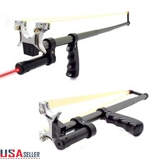 Precision Telescopic Slingshot Set with Red Laser Aim For Hunting Outdoor Sports