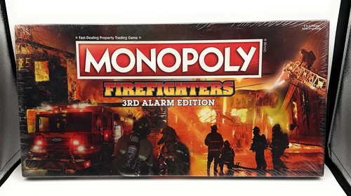 Monopoly Bomberos 3ª Edición Alarma NUEVO SELLADO 6 Fichas Personalizadas Pierce Dalmat