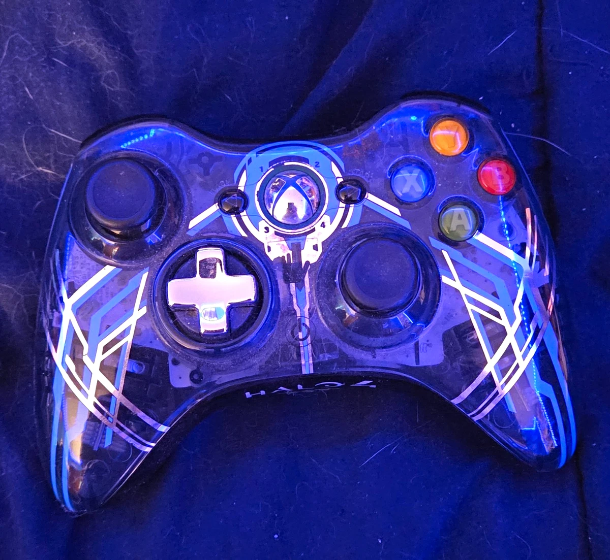Microsoft Xbox 360 Blue Wireless Controllers & Attachments for