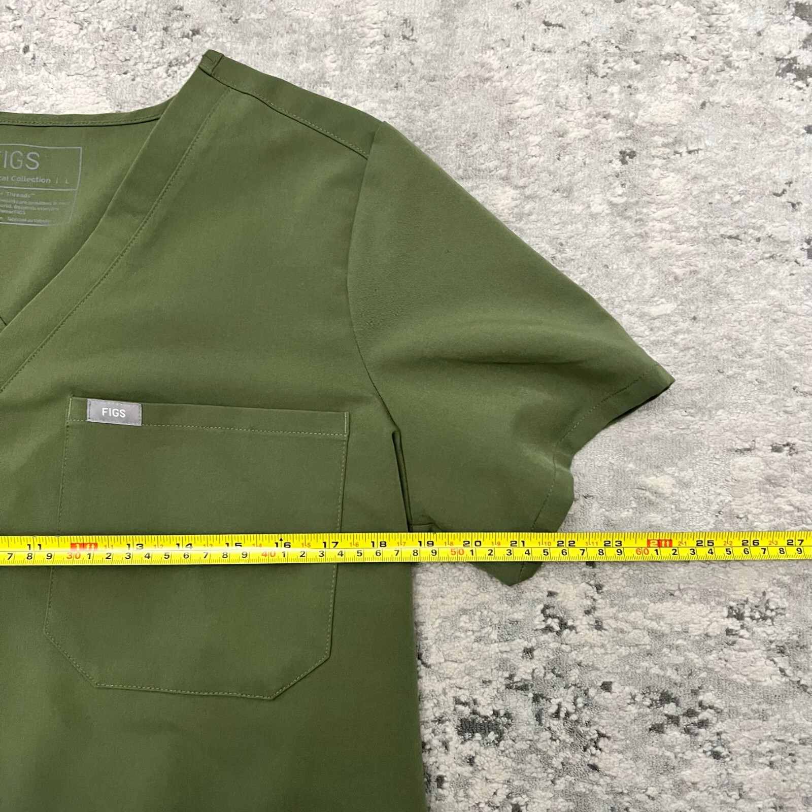 Figs Catarina Martini Olive Green Scrub Top Technical… Gem