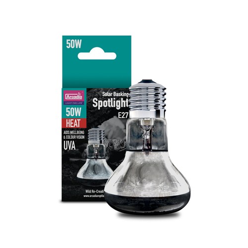 Arcadia Basking Solar Spotlight - Reptile UVA E27 Heat Bulb Lamp - SPOT Lighting - Picture 2 of 5