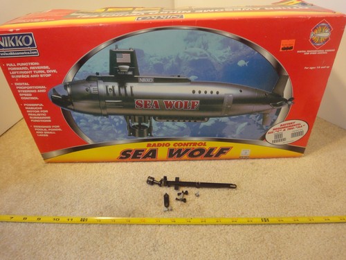 Vintage Nikko Sea Wolf, radio control submarine part, piece. Steering assembly. - Afbeelding 1 van 4