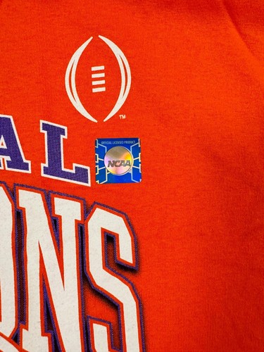 CLEMSON TIGERS FOOTBALL 2016 NCAA CHAMPION SHIRT LONG SLEEVE SIZE XL BLUE 84 - Picture 6 of 7