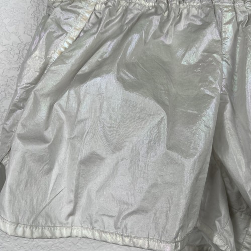 Free People FP Movement Way Home Iridescent High Shine Metallic Shorts Sz M - Picture 10 of 11
