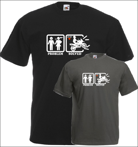 Problem Gelöst T-Shirt Damen Halloween - Grusel-Shirt Mit Blutspritzern Und Handabdrücken