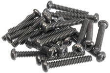 24 Pack Pickup/Switch Screws Black, fits Fender Strat
