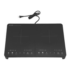 110V Double-head Induction Cookerp, Timing Induction Cooktop with 2 Burners US 