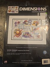 Dimensions Good Friends Great Joy Counted Cross Stitch Kit 35159 NEW