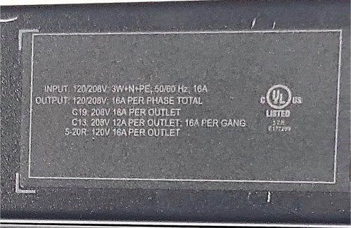 APC AP8861 Metered Rack Power Distribution Unit - Picture 3 of 7