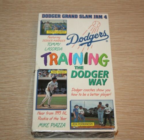 Sealed TOMMY LASORDA / MIKE PIAZZA Training The Dodgers VHS 1994 RARE Baseball - Afbeelding 1 van 6