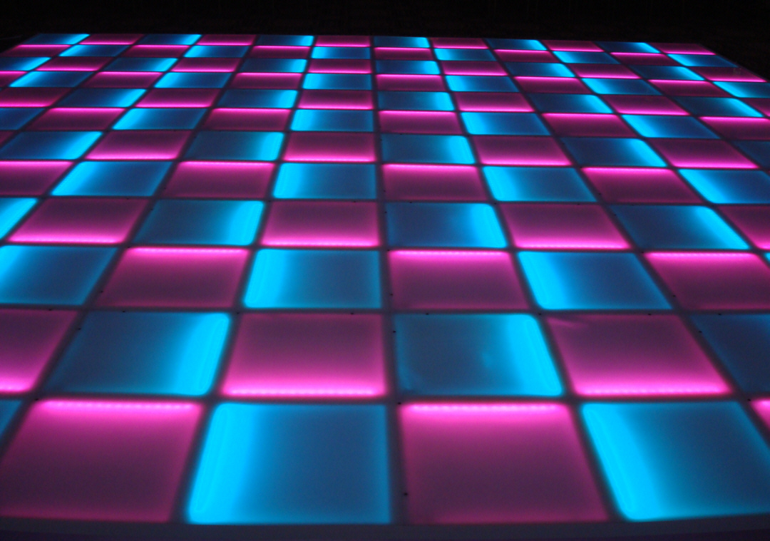 NEW! Complete 12' ft x 12' ft LED LIGHTED DANCE FLOOR Disco