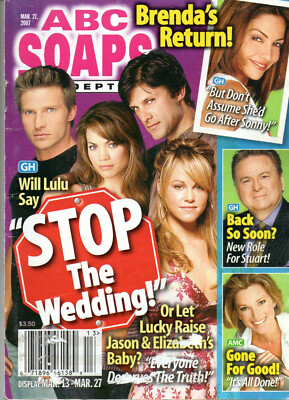 ABC SOAPS IN DEPTH March 27 2007 Steve Burton Rebecca Herbst Greg