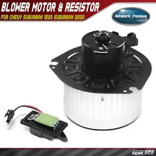 Rear HVAC Heater Blower Motor & Resistor for Chevrolet Suburban 1500/2500 GMC