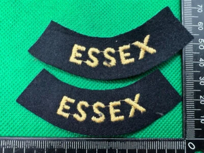 Titres d’Épaule Essex Pour Défense Civile Britannique WW2 - Photo 1/4