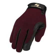 Heritage Gloves Riding Performance Gloves Plum Color