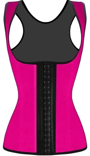 NEW Women Latex Shapewear Waist Trainer Cincher Underbust Body Shaper Vest - Picture 26 of 34