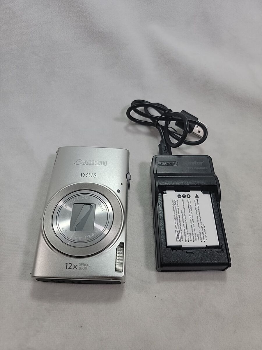 Canon IXUS 170 Digital Camera - Silver w/Battery +Charger-90 Canon IXUS 170 Digital Camera - Silver w/Battery +Charger-90