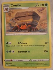 Pokémon Cards: Crustle 12/203 Uncommon Regular S&S: Evolving Skies - Pokémon TCG