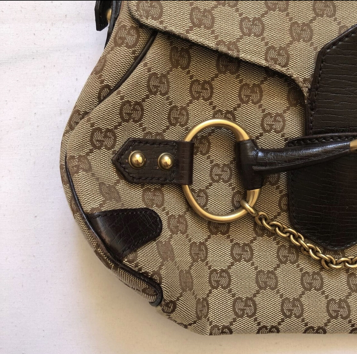 Gucci Authentic Very Rare Vintage Horsebit Baguette Shoulder Gucci Authentic Very Rare Vintage Horsebit Baguette Shoulder
