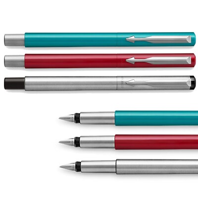 Parker Vector Fountain Pen (Medium Nib) Choose Colour Uk Seller