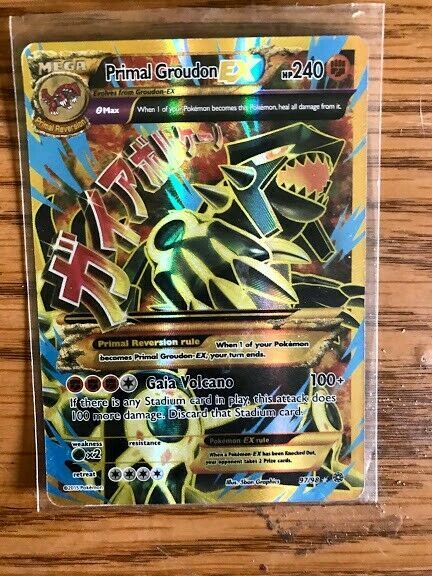 Pokemon Primal Groudon Ex 97 98 Xy Ancient Origins Full Art Ultra