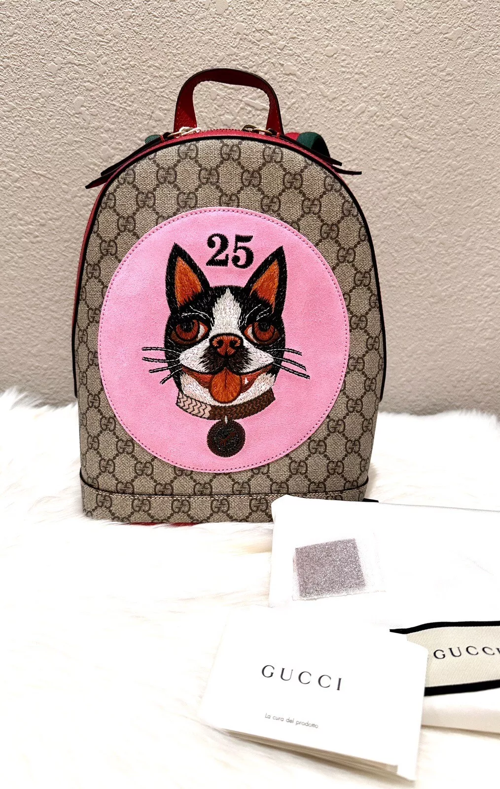 NEUF sac à dos en toile Gucci Bosco GG Supreme