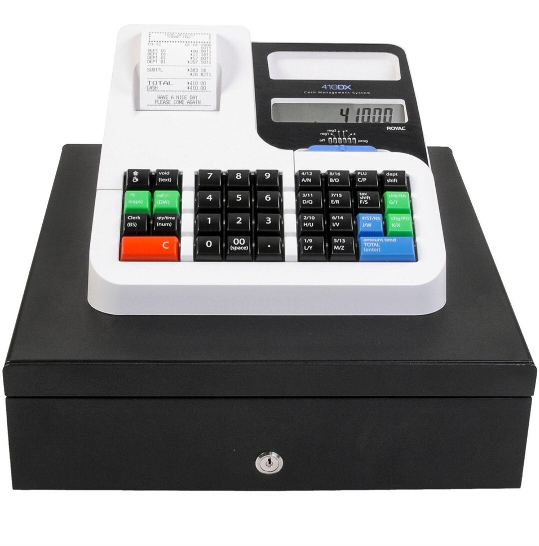 ✓ NEW ✓ Royal 410DX Electronic Cash Management System Register