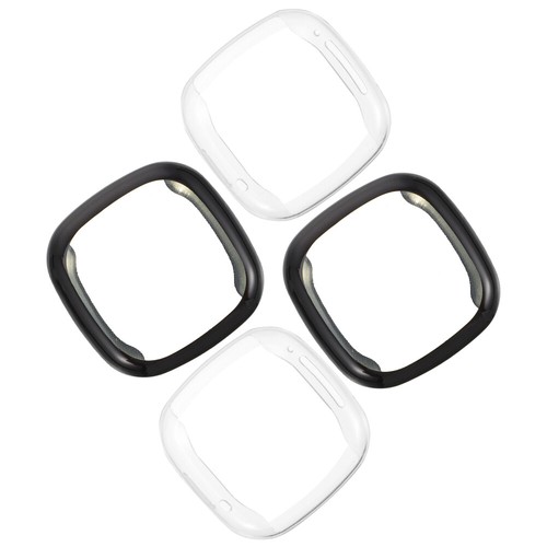4pcs Smartwatch Screen Case Watch Bumper Shell Watch Screen Protector