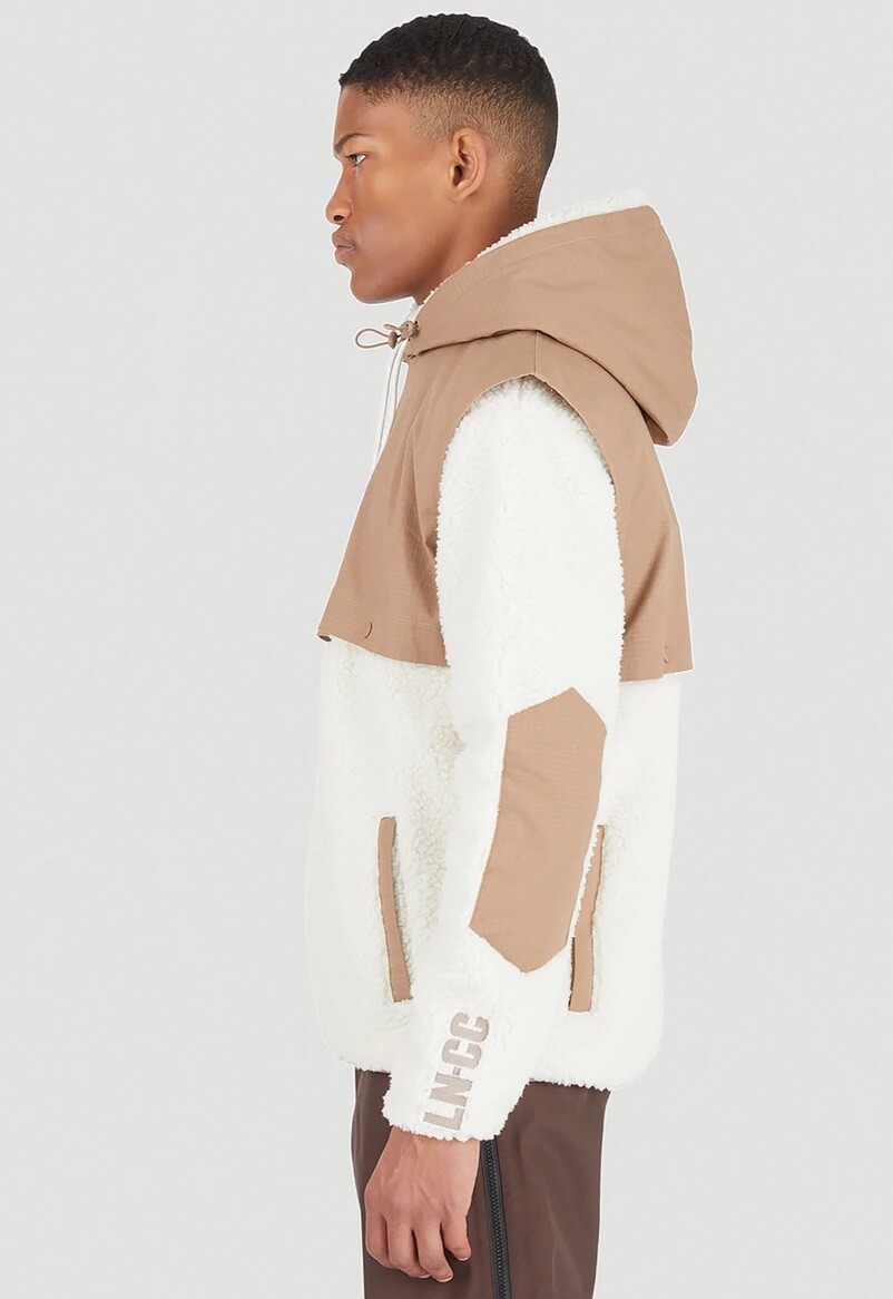 Felpa con cappuccio ibrida Fila X LN CC X Flock Together taglia XLarge nuova con etichette