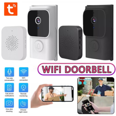 Tuya Wireless WiFi Ring Doorbell Smart Security Intercom Video Kamera Türklingel
