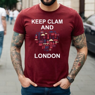 KEEP CLAM AND LONDON | LONDON CITY | LUSTIG | NEUHEIT | WITZ | HERREN T-SHIRT TEE