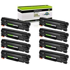 8× CF283A 83A Toner Cartridge Fit for HP LaserJet Pro M201n M201dw M225dn M225dw