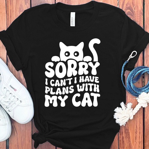 SORRY PLANS WITH CAT T-SHIRT - Picture 35 of 49