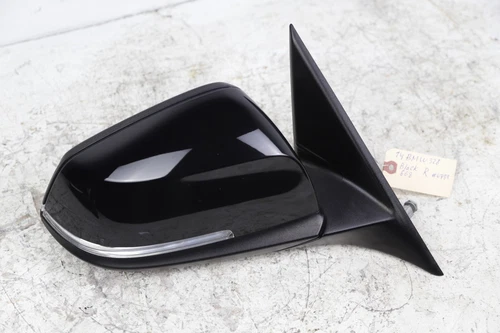 BMW F30 PASSENGER SIDE DOOR MIRROR W/ CAMERA & LANE ASSIST & FOLD JET BLACK 668