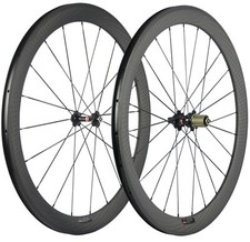 700C 50mm 23mm Biciclette Ruote Carbonio Anteriore e posteriore Ruote Novatec